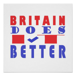 BRITAIN MACHT ES BESSER WORD DESIGN POSTER