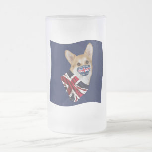 BRITAIN MATTGLAS BIERGLAS