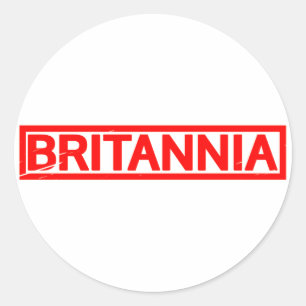 Britannia-Briefmarke Runder Aufkleber