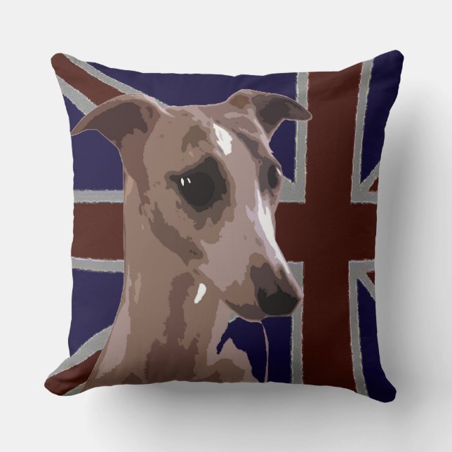 Britannia-Serie: Buddy the whippet Kissen (Vorderseite)