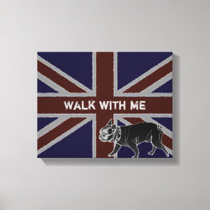 Britannia-Serie: Francois die Französische Bulldog Leinwanddruck