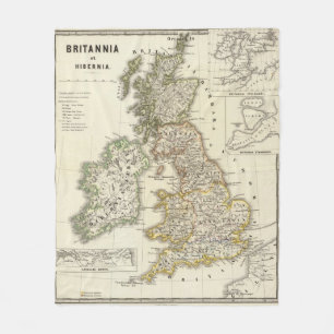 Britannia und Hibernia Fleecedecke