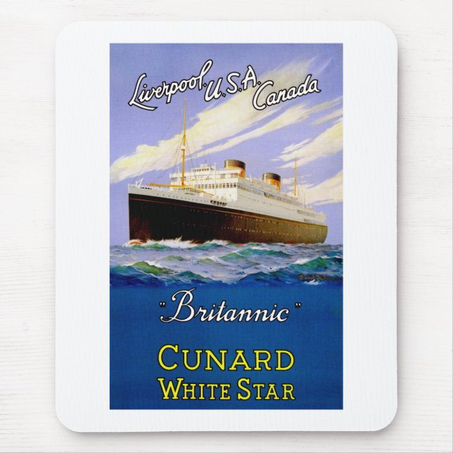 Britannic ~ Liverpool, USA, Kanada Mousepad (Vorne)