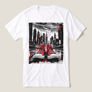 Brite-T City Streets Red Shoes 0019389 Tri-Blend Shirt