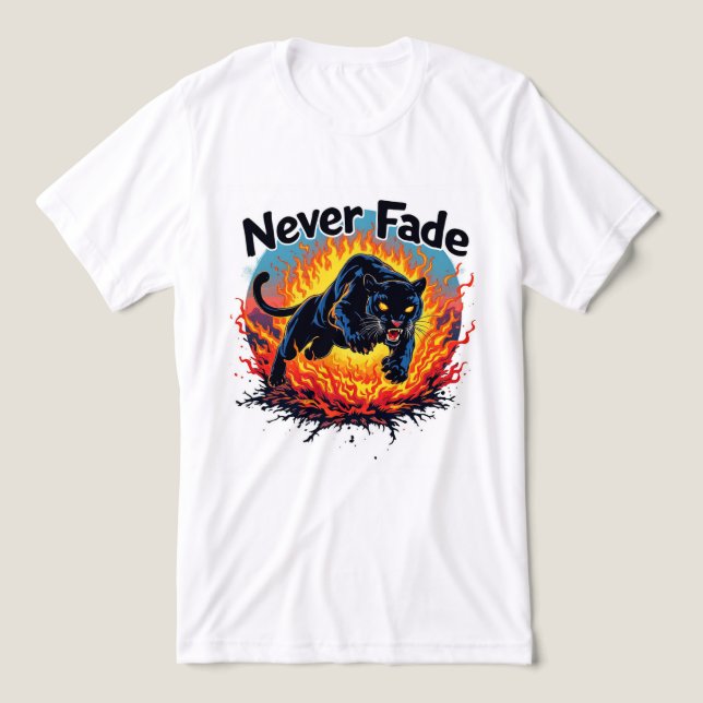Brite-T Fire Panther Never Fade Tri-Blend Shirt (Design Vorderseite)