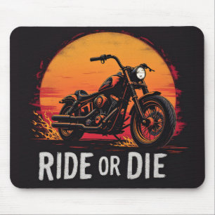 Brite-T Motorradfahrt oder stirb 0019613 Mousepad