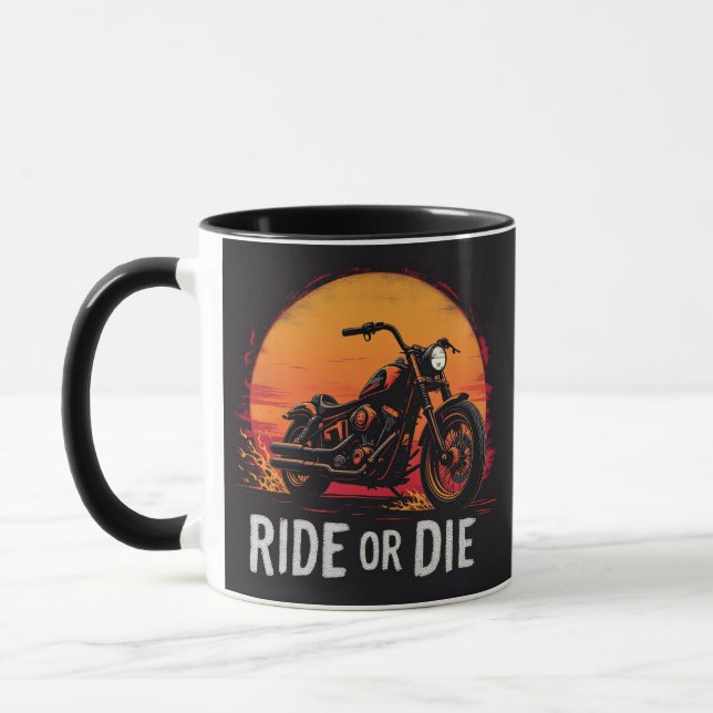 Brite-T Motorradfahrt oder stirb 0019613 Tasse (Links)