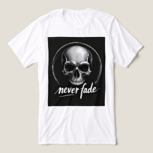 Brite-T Silber Totenkopf nie verblassend 0019404 Tri-Blend Shirt
