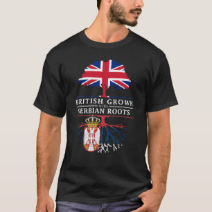 Briten gewachsen mit Serbe-Wurzel-   T-Shirt