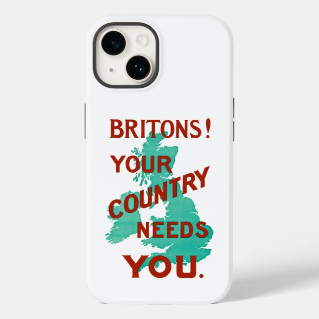 Briten! Ihr Land braucht Ihr iPhone Case-Mate C Case-Mate iPhone 14 Hülle (Rückseite)