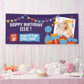 Brithday Party Horizontales Banner für Ihre Kinder