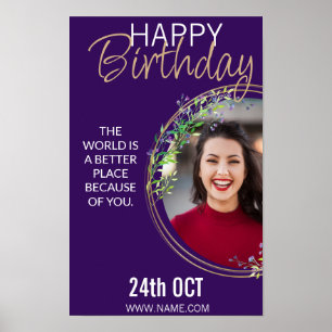 Brithday Poster-Klasse laden, Arbeit Geburtstag Poster