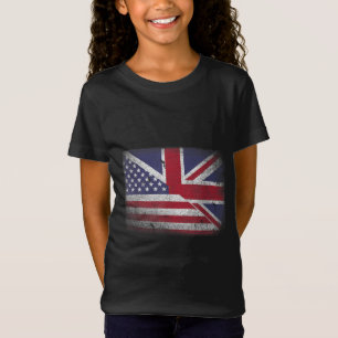 Britisch-American Flag Great Britain Union Jack . T-Shirt