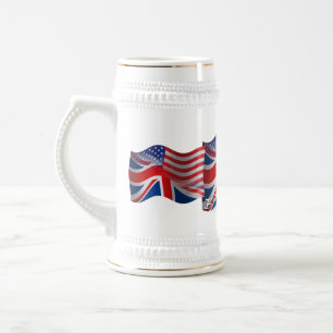 Britisch-Amerikanische wellenartig bewegende Bierglas