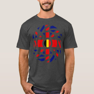 Britisch-belgische Reihe für multinationale Patrio T-Shirt