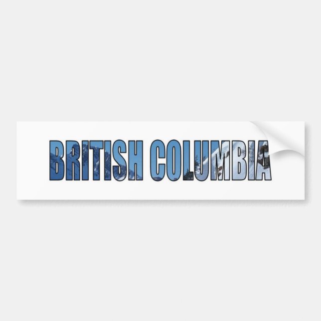 Britisch-Columbia Autoaufkleber (Vorne)