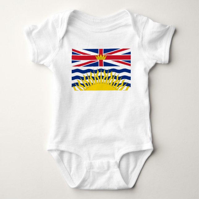 Britisch-Columbia-Flagge Baby Strampler (Vorderseite)