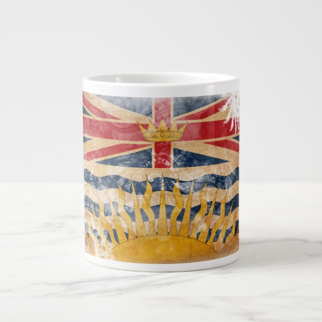 Britisch-Columbia-Flagge Jumbo-Tasse (Vorderseite)