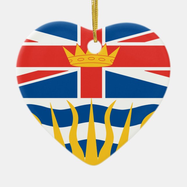 BRITISCH-COLUMBIA KERAMIKORNAMENT (Vorne)