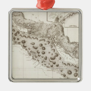 Britisch-Columbia Oregons Washington Silbernes Ornament