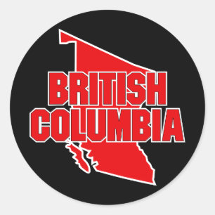 Britisch-Columbia-Provinz Runder Aufkleber