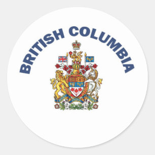 Britisch-Columbia Runder Aufkleber