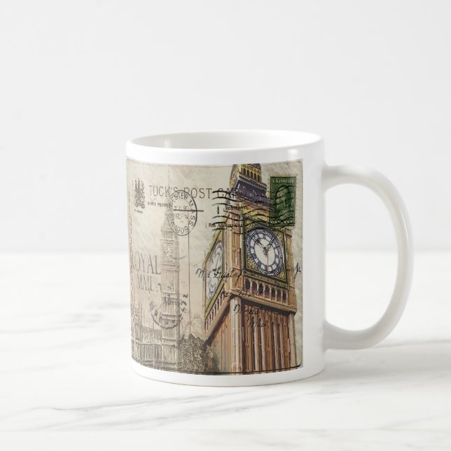 Britisch-England-Langdon-Uhrturm Big ben Kaffeetasse (Rechts)