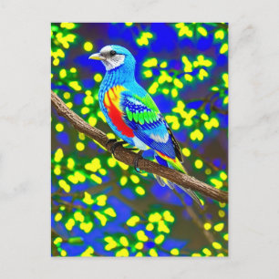 Britisch-farbene Bird-Postkarte Postkarte