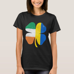 Britisch Irischer Shamrock Ukraine Irland St. Patr T-Shirt