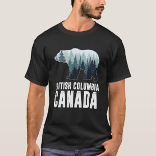 Britisch-Kolumbien Vancouver Kanada Bär Grün Wald T-Shirt