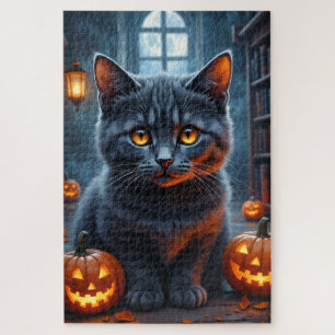 Britisch Kurzhaar-Gothic-Halloween-Porträtkunst