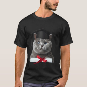 Britisch Kurzhaar-Katze Abschlusszeremonie Mütze G T-Shirt
