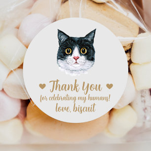 Britisch Kurzhaar Katzen Hochzeits Favor Sticker