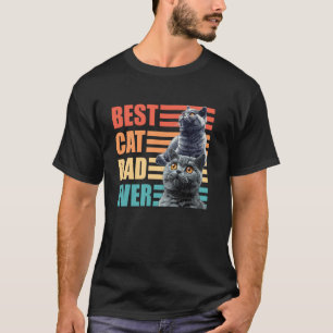 Britisch Kurzhaar Papa BESTER KATZENVATER ALLER ZE T-Shirt