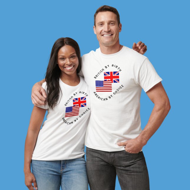 Britisch nach dem Geburtsdatum Amerikaner nach Wah T-Shirt (Von Creator hochgeladen)