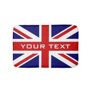 Britisch-Union-Jack-Fahn-Badezimmer ohne Schlupf-B Badematte