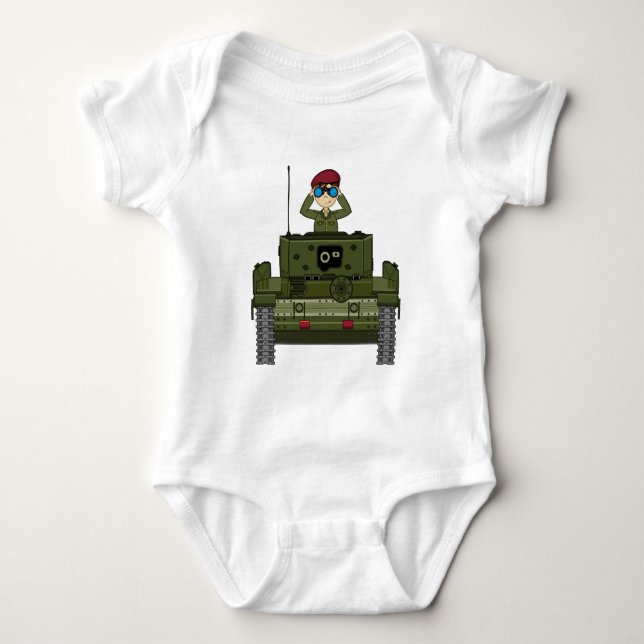 Britische Armee-Soldat im Behälter-Strampler Baby Strampler (Vorderseite)