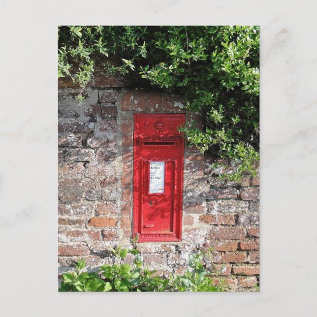 Britische Briefkasten Postkarte (Vorderseite)