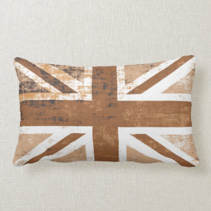 Britische BRITISCHE Gewerkschafts-Jack-Flagge im Lendenkissen