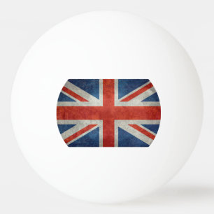 BRITISCHE britische Gewerkschafts-Jackflagge retro Tischtennisball