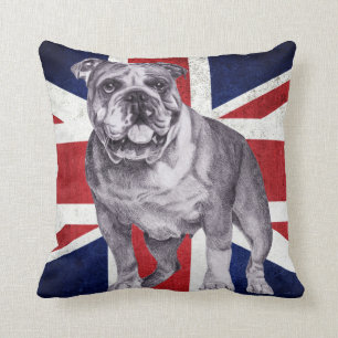 Britische Bulldogge - englisches Bulldoggen-Kissen Kissen