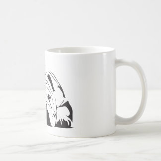Britische Bulldoggen-Schablone Kaffeetasse