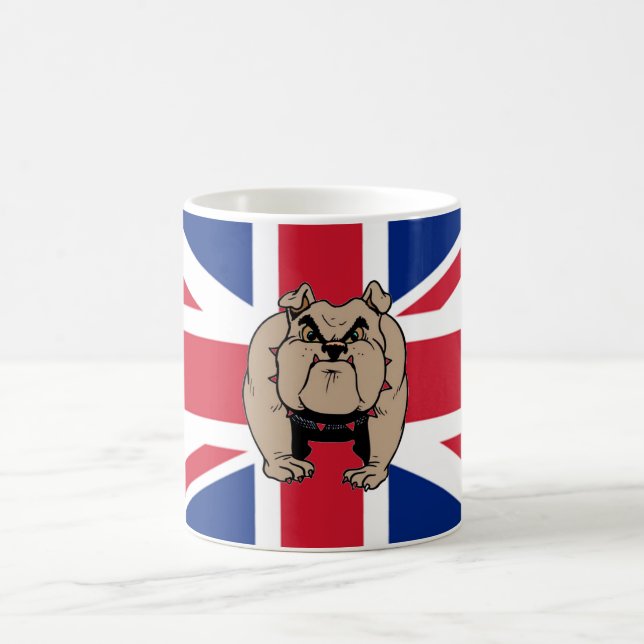 Britische Bulldoggen-Tasse Kaffeetasse (Mittel)