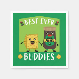 Britische Cheddar-Käse- und Pickle-Liebhaber Serviette