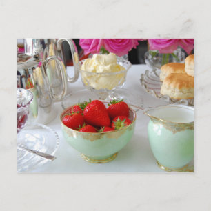 Britische Cream-Tea-Postkarte Postkarte