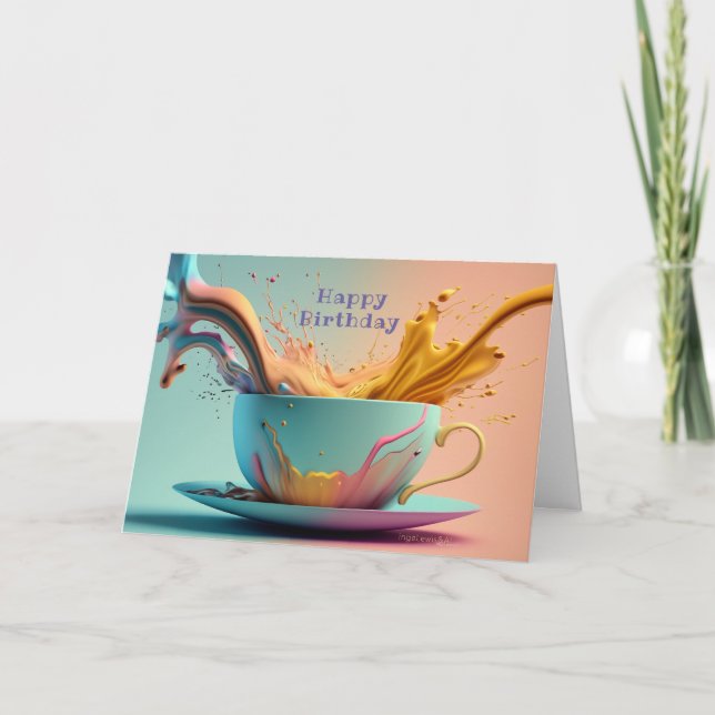 Britische Fantasy Pastell Card verzaubern Karte (Vorderseite)