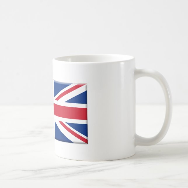 Britische Flagge abgeschrägt Kaffeetasse (Rechts)