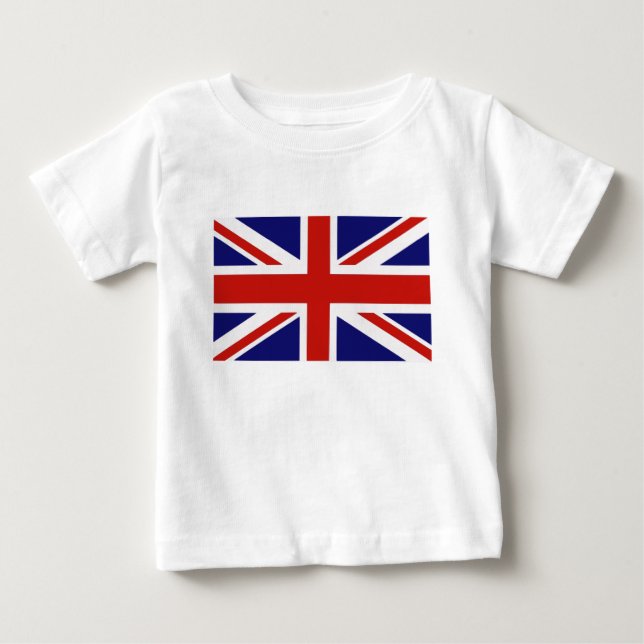 Britische Flagge Baby T-shirt (Vorderseite)