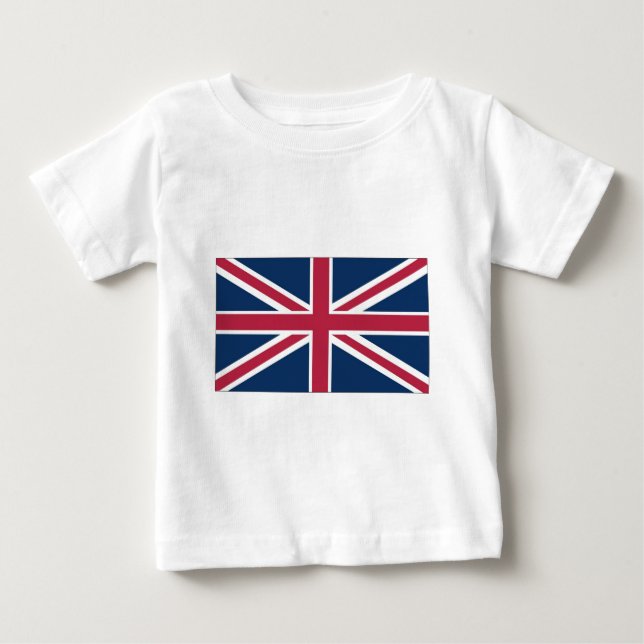 Britische Flagge Baby T-shirt (Vorderseite)