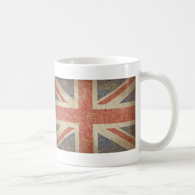 Britische Flagge beunruhigt Kaffeetasse (Rechts)